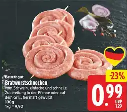 EDEKA Wucherpfennig Bauerngut Bratwurstschnecken Angebot