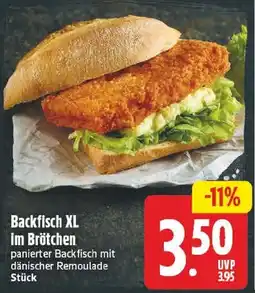EDEKA Wucherpfennig Backfisch XL im Brötchen Angebot
