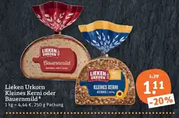 tegut Lieken Urkorn Kleines Kerni oder Bauernmild Angebot