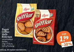 tegut Pagen Gifflar Hefe-Röllchen Angebot