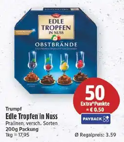 EDEKA Wucherpfennig Trumpf Edle Tropfen in Nuss Angebot