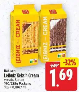 EDEKA Wucherpfennig Leibniz Keks'n Cream Angebot