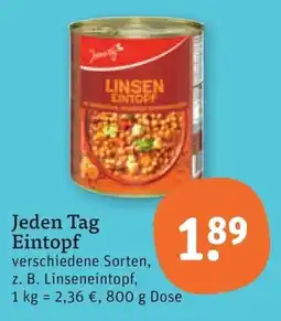 tegut Linsen Eintopf Angebot