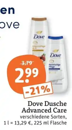 tegut Dove Dusche Advanced Care Angebot