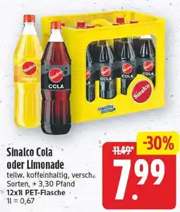 EDEKA Wucherpfennig Sinalco Cola oder Limonade Angebot