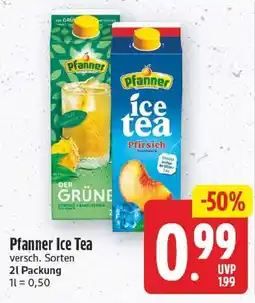 EDEKA Wucherpfennig Pfanner Ice Tea Angebot