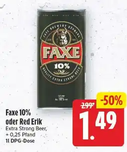 EDEKA Wucherpfennig Faxe 10% Extra Strong Beer Angebot