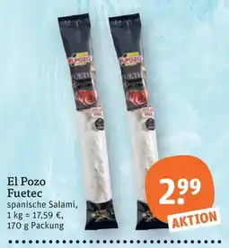 tegut El Pozo Fuetec spanische Salami Angebot