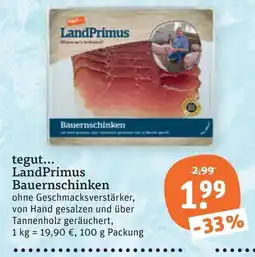 tegut LandPrimus Bauernschinken Angebot