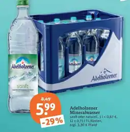 tegut Adelholzener Mineralwasser Angebot