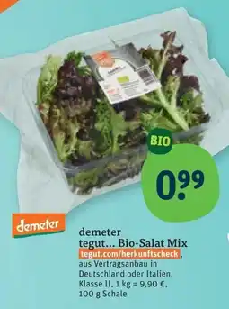 tegut demeter tegut... Bio-Salat Mix Angebot