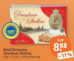 tegut Emil Reimann Dresdner Stollen Angebot
