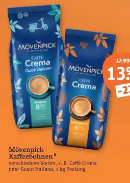 tegut Mövenpick Kaffeebohnen Angebot