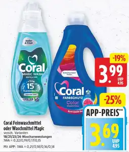 EDEKA Wucherpfennig Coral Waschmittel Magic Angebot