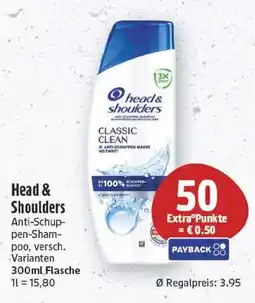 EDEKA Wucherpfennig Head & Shoulders Anti-Schuppen-Shampoo Angebot