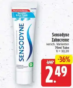 EDEKA Wucherpfennig Sensodyne Zahncreme Angebot