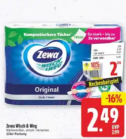 EDEKA Wucherpfennig Zewa Wisch & Weg Küchenrollen Angebot