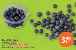 tegut Heidelbeeren Sekoya XXL Angebot