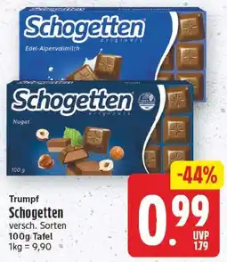 EDEKA Wucherpfennig Trumpf Schogetten Angebot