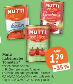 tegut Mutti italienische Tomaten Angebot