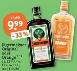 tegut Jägermeister Original oder Orange Angebot