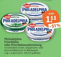 tegut Philadelphia Frischkäse Angebot