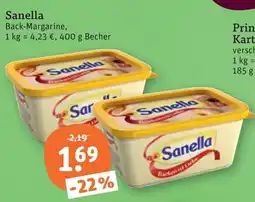 tegut Sanella Back-Margarine Angebot