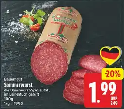 EDEKA Wucherpfennig Bauerngut Sommerwurst Angebot