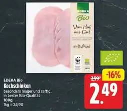 EDEKA Wucherpfennig EDEKA Bio Kochschinken Angebot