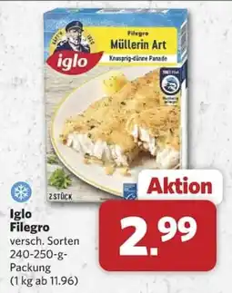 Combi Iglo Filegro Müllerin Art Angebot