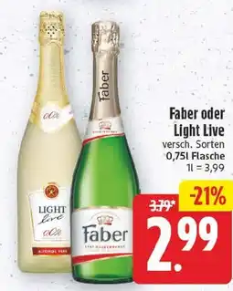 EDEKA Wucherpfennig Faber oder Light Live Angebot