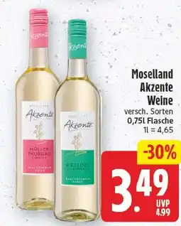 EDEKA Wucherpfennig Moselland Akzente Weine Angebot