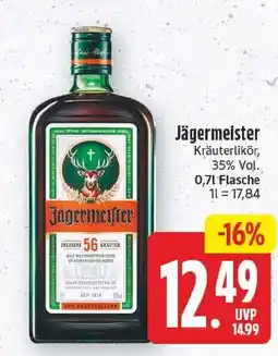 EDEKA Wucherpfennig Jägermeister Kräuterlikör Angebot