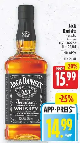 EDEKA Wucherpfennig Jack Daniel's Angebot