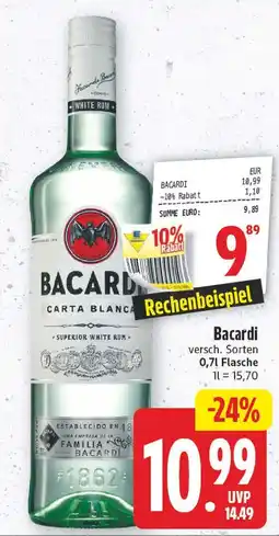 EDEKA Wucherpfennig Bacardi Carta Blanca Angebot