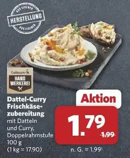Combi Goldmarie Handwerkerei Dattel-Curry Frischkäsezubereitung Angebot