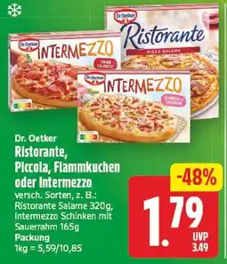 EDEKA Wucherpfennig Dr. Oetker Ristorante, Piccola, Flammkuchen oder Intermezzo Angebot
