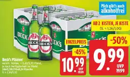 EDEKA Wucherpfennig Beck's Pilsener Angebot