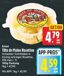 EDEKA Wucherpfennig Emmi Tête de Moine Rosetten Angebot