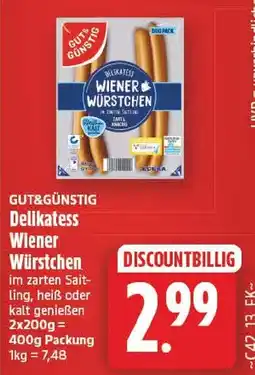 EDEKA Wucherpfennig Delikatess Wiener Würstchen Angebot