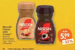 tegut Nescafé Classic oder Crema Angebot