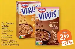 tegut Dr. Oetker Vitalis Müsli Angebot
