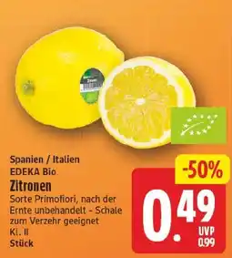 EDEKA Wucherpfennig EDEKA Bio Zitronen Angebot