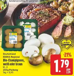 EDEKA Wucherpfennig EDEKA Regional Bio-Champignons Angebot