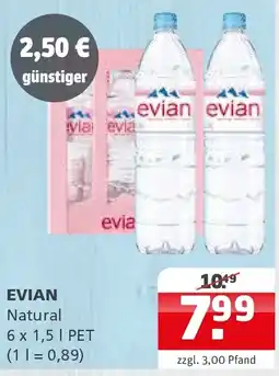 Getränke Quelle EVIAN Natural Angebot