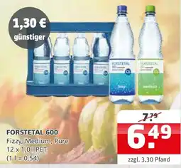 Getränke Quelle FORSTETAL 600 Fizzy, Medium, Pure Angebot