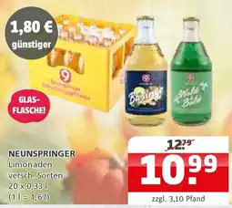 Getränke Quelle NEUNSPRINGER Limonaden Angebot