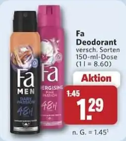 Combi Fa Deodorant Angebot