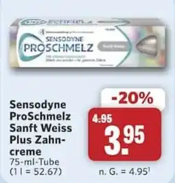 Combi Sensodyne ProSchmelz Sanft Weiss Plus Zahncreme Angebot