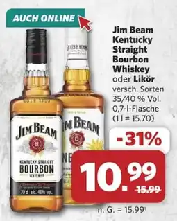 Combi Jim Beam Kentucky Straight Bourbon Whiskey Angebot